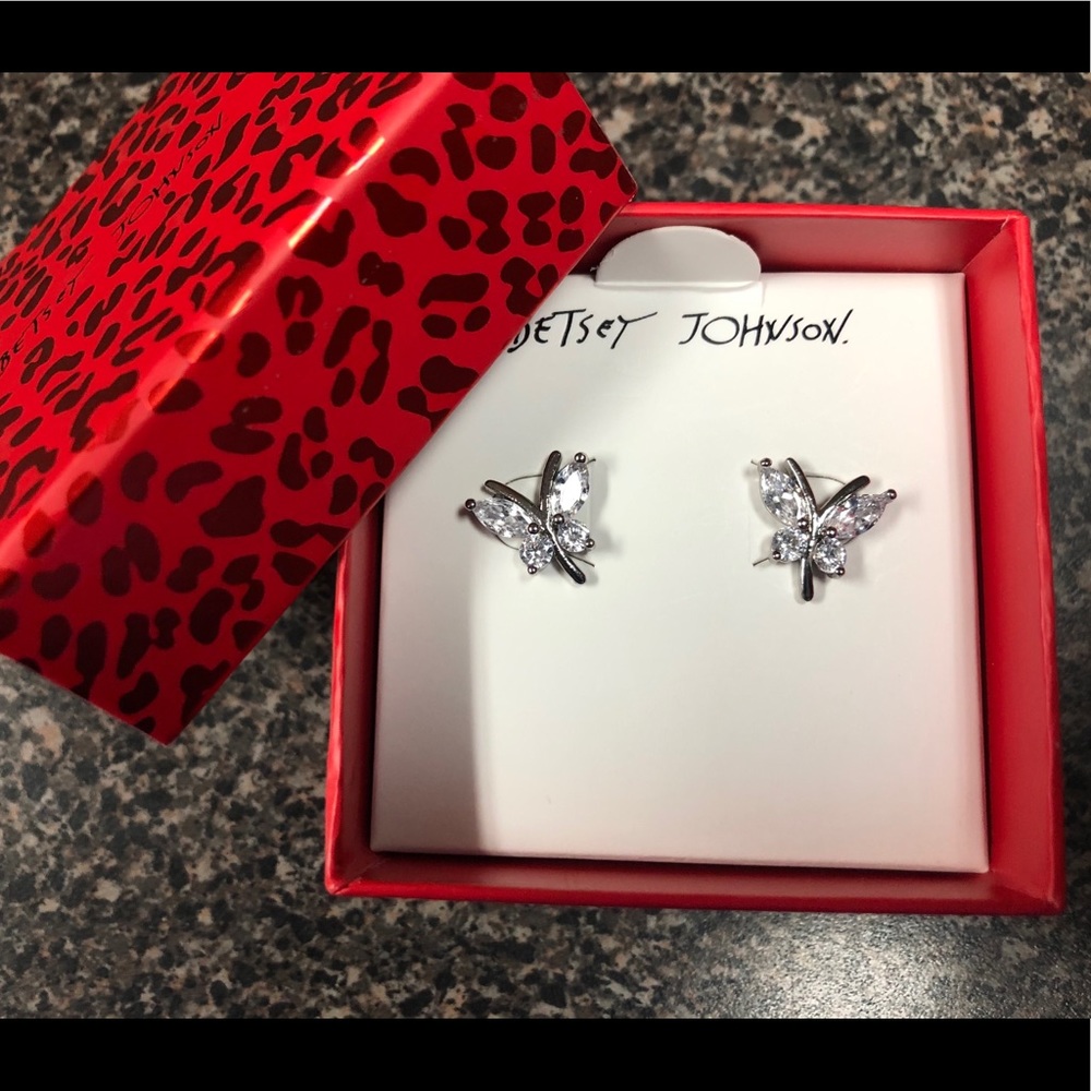 Betsy Johnson Butterfly earrings